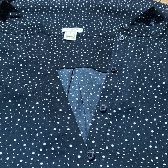 J.crew long Sleeves polka dot blouse size Small - Picture 7 of 7